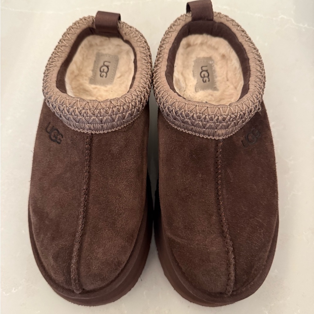 UGG Tazz Brown Suede Slippers
